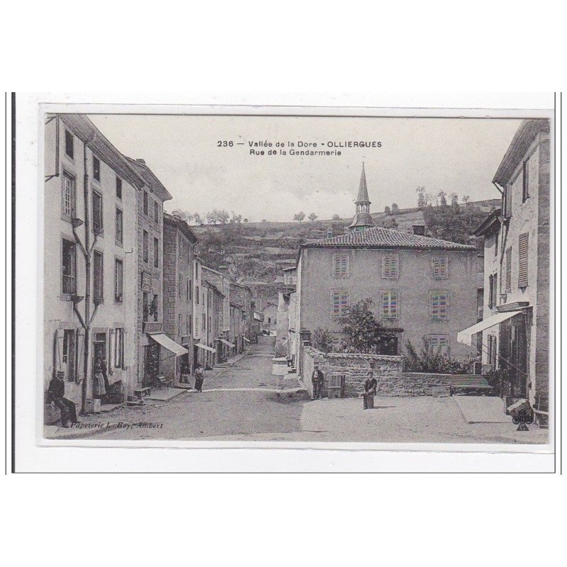 OLLIERGUES : rue de la gendarmerie - tres bon etat