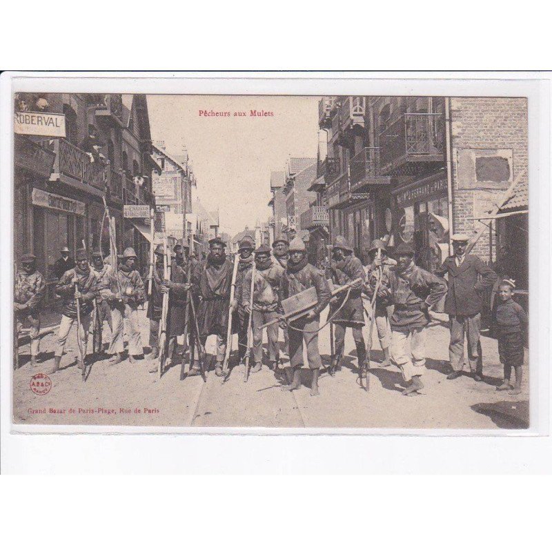 ETAPLES: pêcheurs aux mulets - très bon état