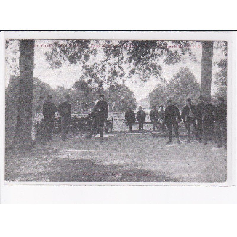 PORT-VILLEZ: jeu de boules (militaires belges)- très bon état