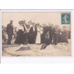 BERCK-PLAGE: concours de sable, aviateu(?) - état