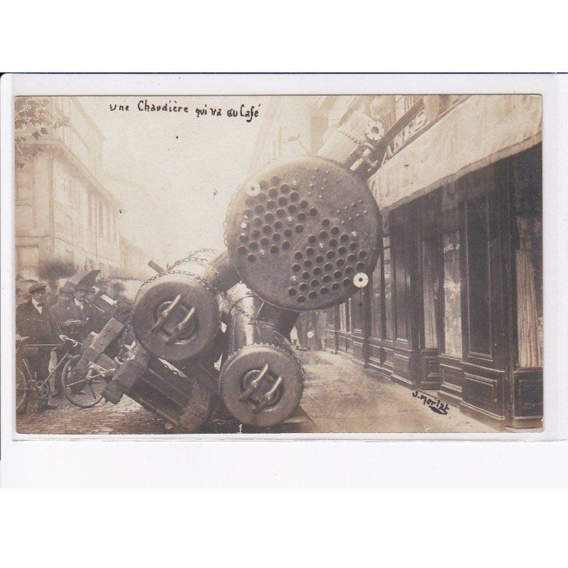 SAINT-ETIENNE: accident de chemin de fer, une chaudière qui va au café - très bon état