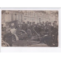 COMPIEGNE: restes après incendie d'une voiture automobile 1909 - état