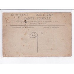 COMPIEGNE: restes après incendie d'une voiture automobile 1909 - état