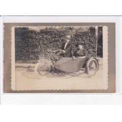 5CPA moto, side car, accident simulé - très bon état
