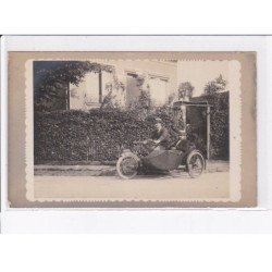 5CPA moto, side car, accident simulé - très bon état