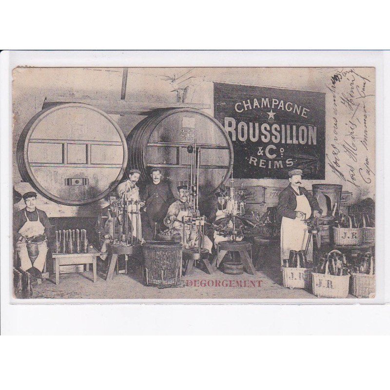 REIMS: champagne roussillon, dégorgement - état
