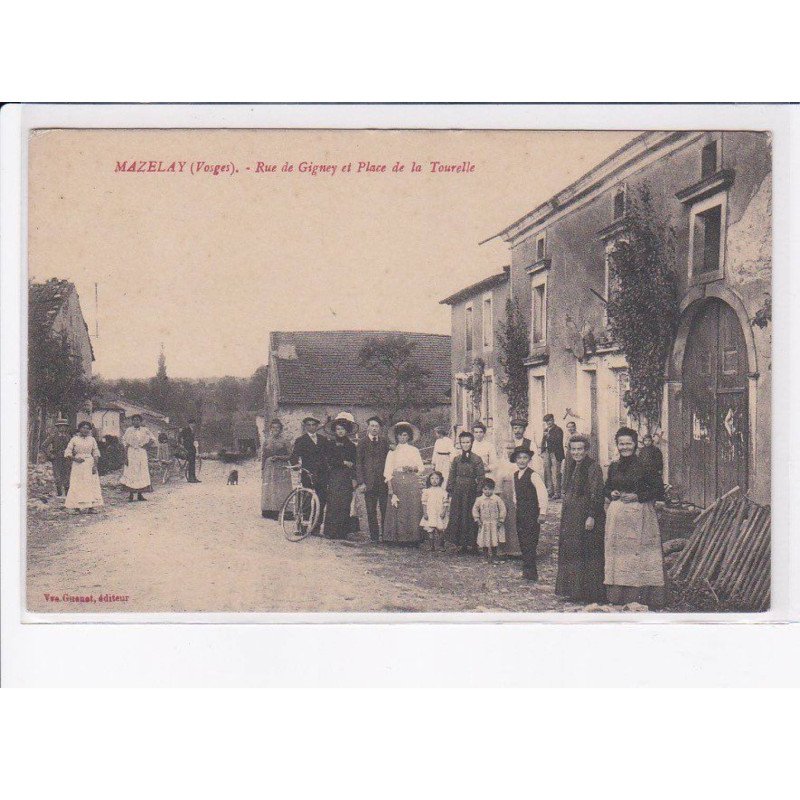 MAZELAY: rue de gigney et place de la tourelle - très bon état