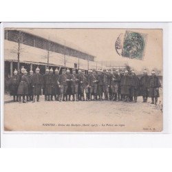 NANTES: grève des dockers 1907, la police au repos - état