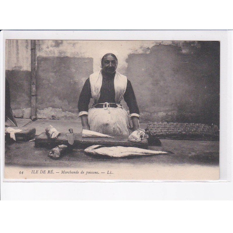 ILE DE RE: marchande de poissons - très bon état
