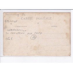 PRECIGNE : carte photo de l'inauguration du monument aux morts - très bon état