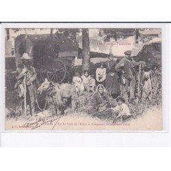 TARBES: sur les bords de l'adour, campement de montreurs d'ours - état