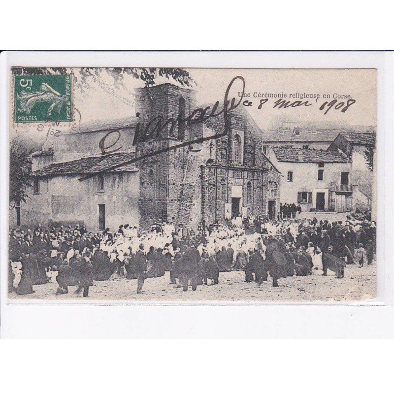 CORTE: une cérémonie religieuse en corse - état