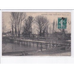 PONTOISE: ile saint-martin, travaux 1909 - très bon état