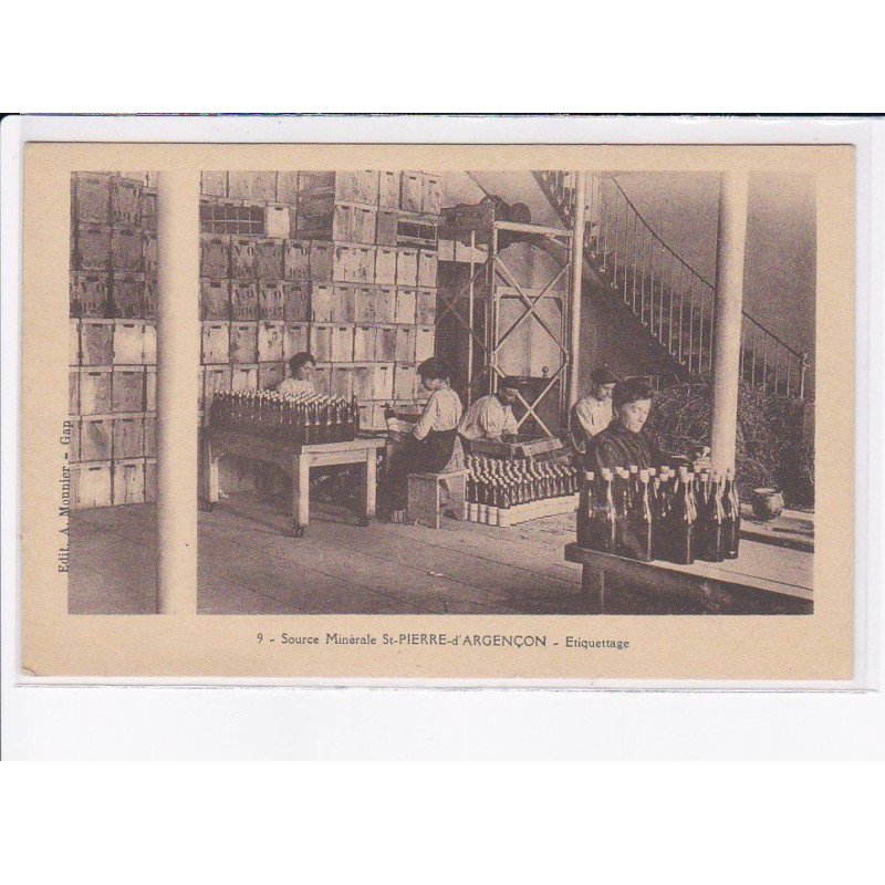 SAINT-PIERRE-D'ARGENCON: source minérale, étiquettage - très bon état
