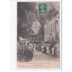 AIGUESVIVES: fête locale, départ du ballon - état