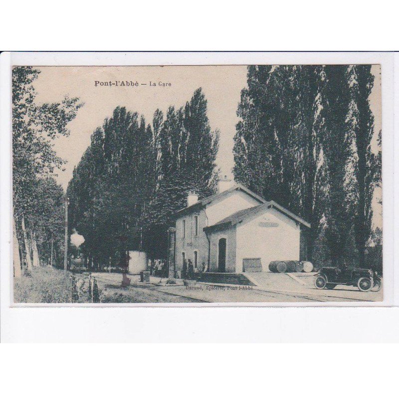 PONT L'ABBE d'Arnoult : la gare - état