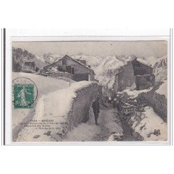 BAREGES : avalanche du 2 fevrier 1907 ensemble des ruines a l'entrée de la ville - tres bon etat