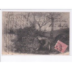 CLERMONT-FERRAND: jean serpent faisant sa récolte - très bon état