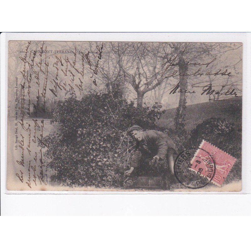 CLERMONT-FERRAND: jean serpent faisant sa récolte - très bon état