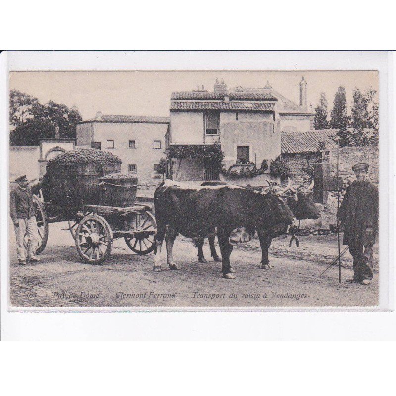 CLERMONT-FERRAND: transport du raisin à vendanges - très bon état