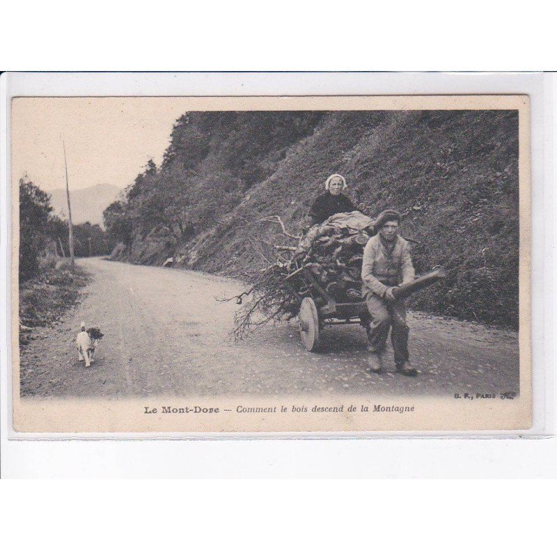 LE MONT-DORE: comment le bois descend de la montagne - très bon état
