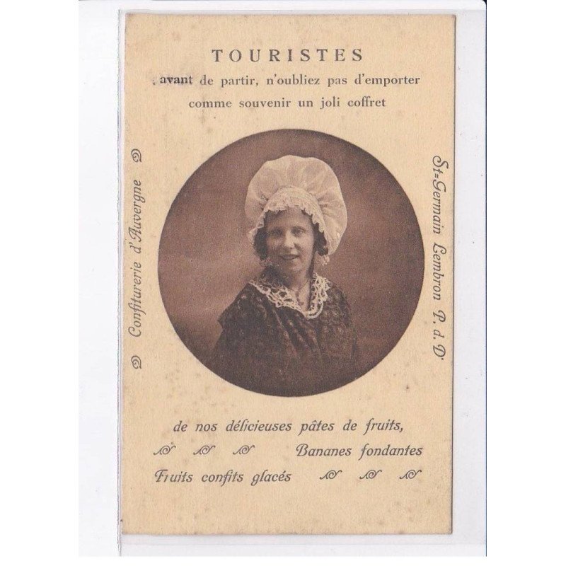 SAINT-GERMAIN-LEMBRON: touristes avant de partir n'oubliez pas d'emporter comme souvenir un joli coffret - état