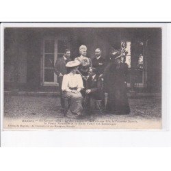 BIARRITZ: un groupe royal roi d'espagne et princesse Ena, princesse Béatrix, prince alexandre et baron Powel - tbé