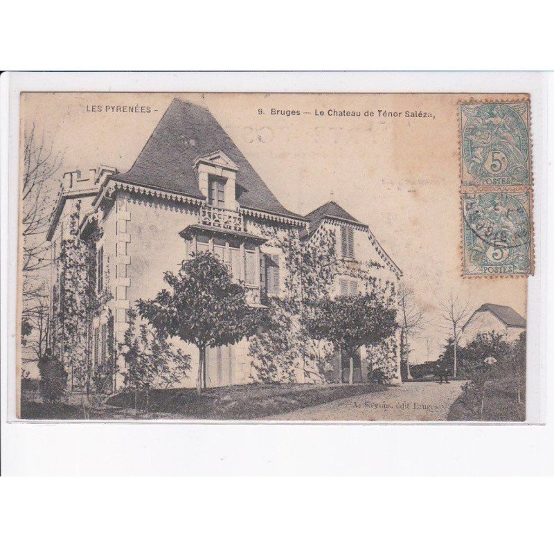 BRUGES: le chateau de ténor saléza - très bon état