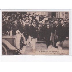 BIARRITZ: Alphonse XII à la sortie de l'église sainte-eugénie - état