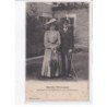 BIARRITZ: alphonse XIII et la princesse Ena de Battenberg - très bon état
