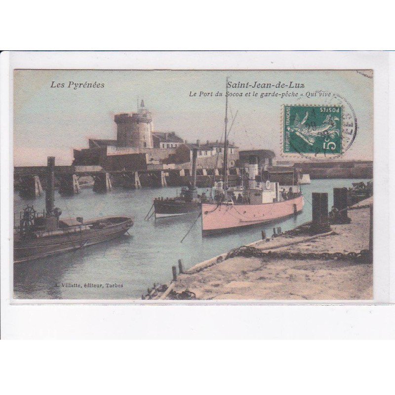 SAINT-JEAN-de-LUZ: le port du socoa et le garde-pêche - état