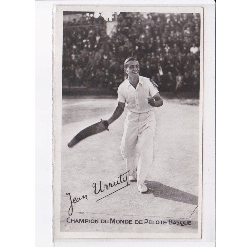 PYRENEES-ATLANTIQUES: champion du monde de pelote basque, Jean Urruty - très bon état