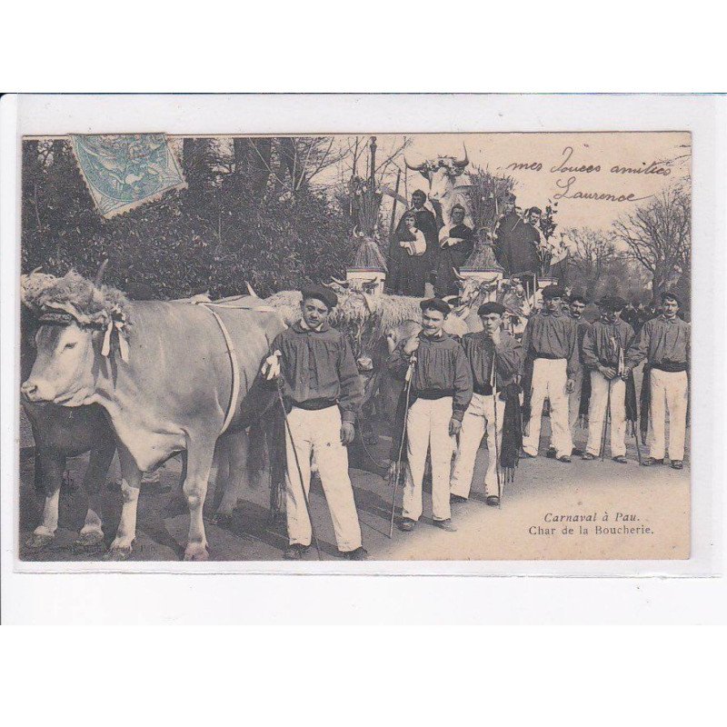 PAU: carnaval, char de la boucherie - état
