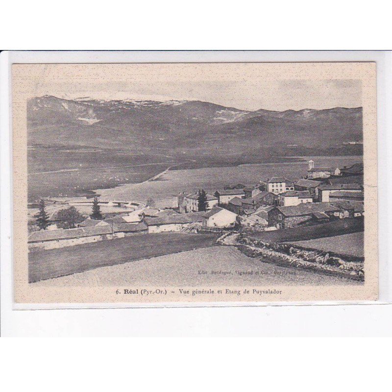 REAL: vue générale et etang de puyvalador - très bon état