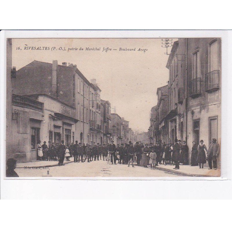 RIVESALTES: patrie du maréchal joffre, boulevard arago - très bon état