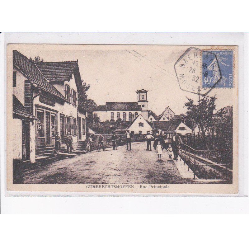 GUMBRECHTSHOFFEN: rue principale - très bon état