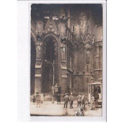 STRASBOURG: moto, vue de cathédrale - très bon état