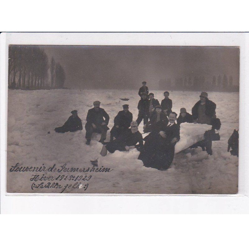 GERMERSHEIM: souvenir hiver 1928-1929 - très bon état