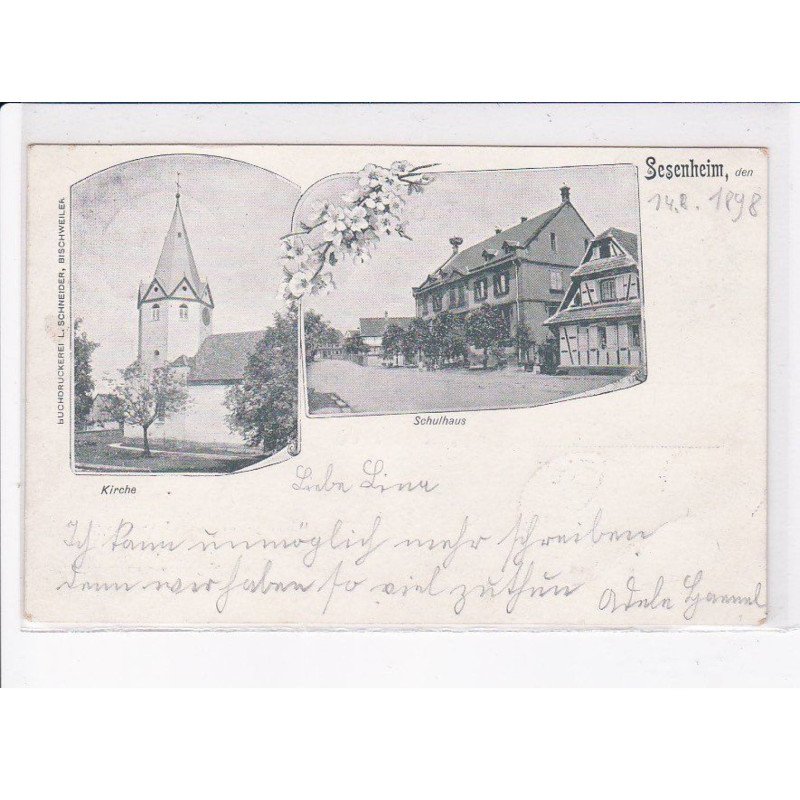 SESENHEIM: kirche, schulhaus - très bon état