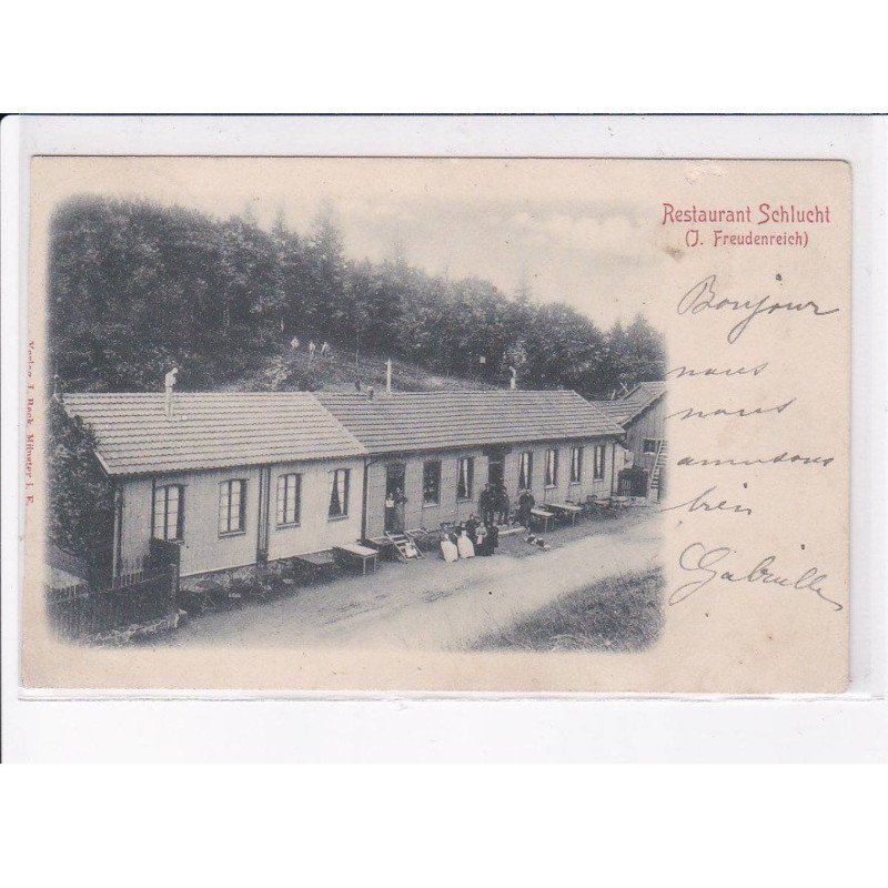 HAUT-RHIN: restaurant schlucht - très bon état