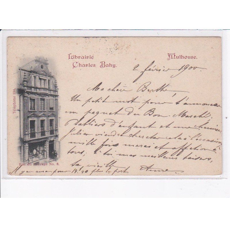 MULHOUSE: llibrairie charles bahy - très bon état