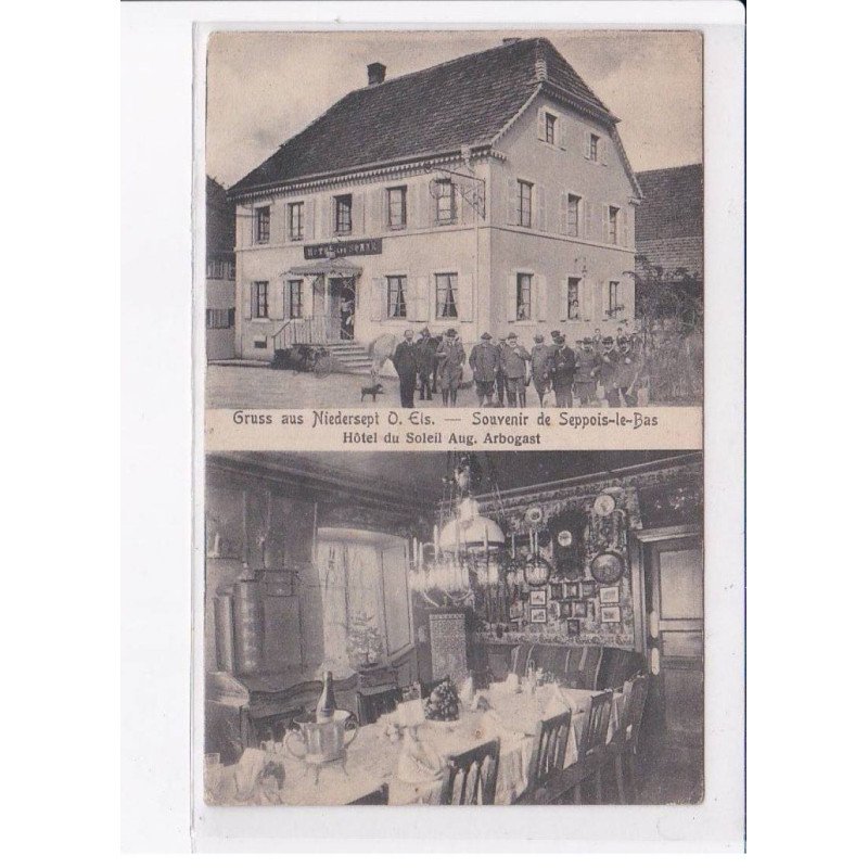 NIEDERSEPT: gruss aus, souvenir de seppois-le-bas - très bon état