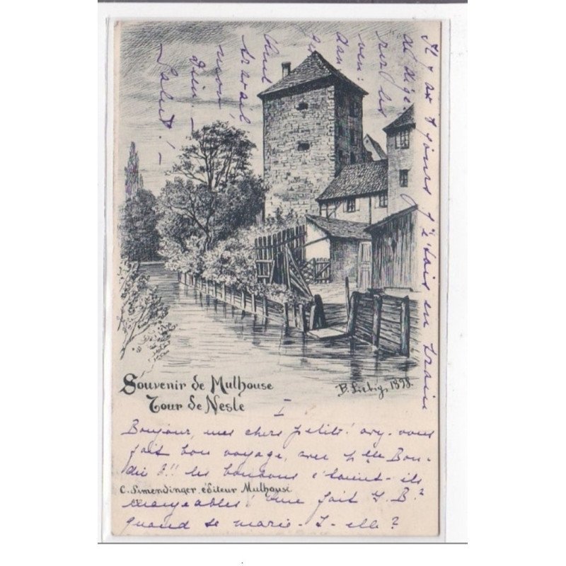 MULHOUSE : souvenir de mulhouse (liebig) - tres bon etat