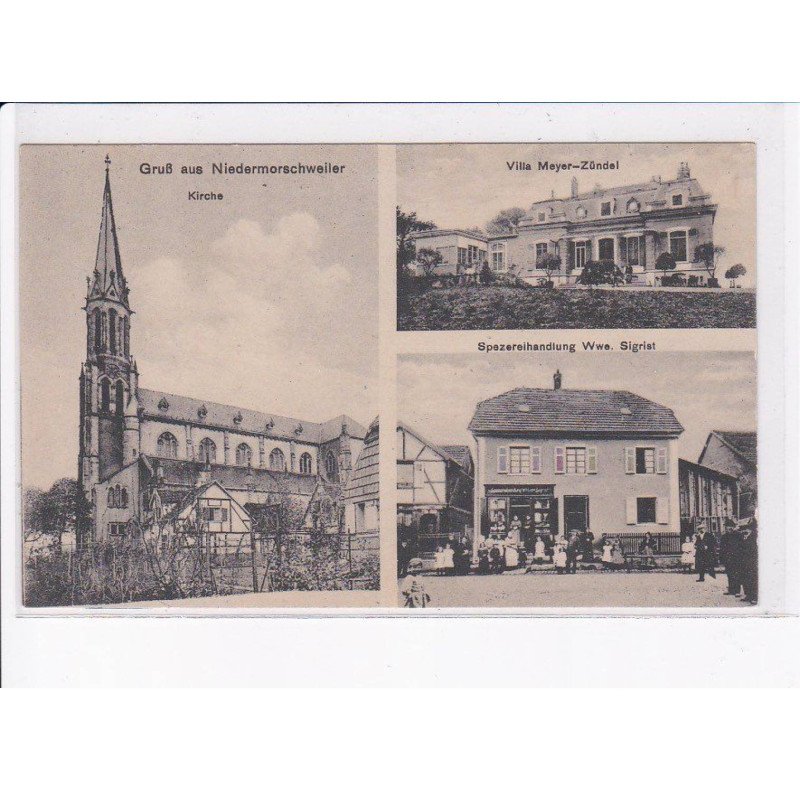 NIEDERMORSCHWEILER: 3 vues - très bon état