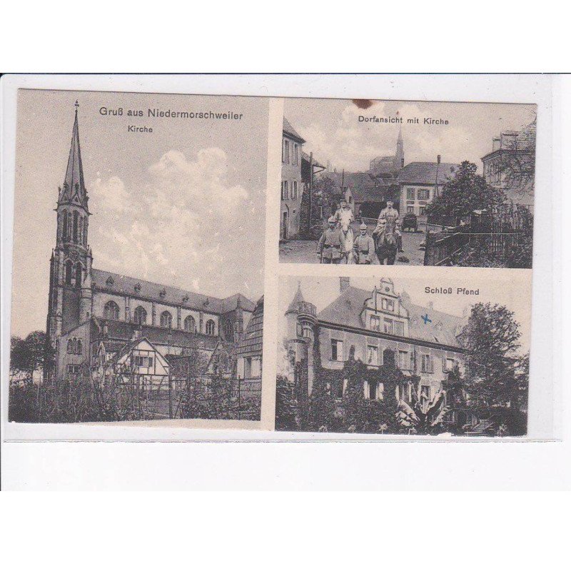 NIEDERMORSCHWEILER: grus aus, 3 vues - très bon état