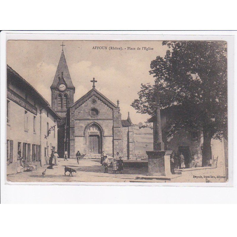 AFFOUX: place de l'église - très bon état