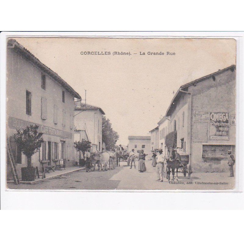 CORCELLES: la grande rue - état