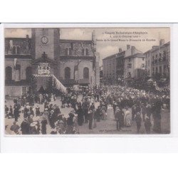 AMPLEPUIS: congrès eucharistique octobre 1909 sortie de la grand'messe le dimanche - très bon état