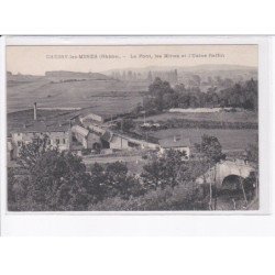 CHESSY-les-MINES: le pont, les mines et l'usine raffin - très bon état