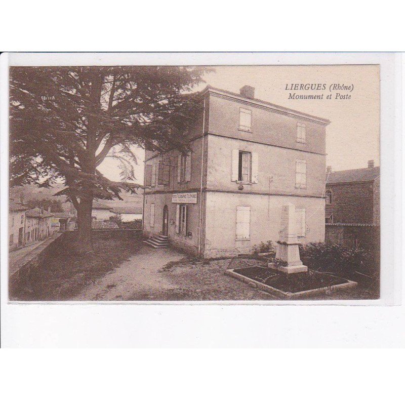 LIERGUES: monument et poste - très bon état